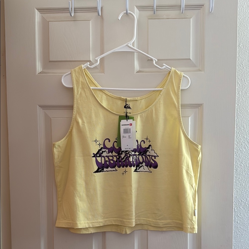 Quiksilver Cosmic Vibes Yellow Tank Top